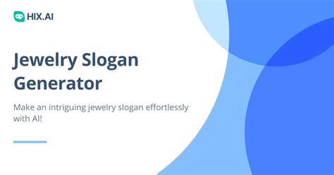 jewelry slogan generator free.